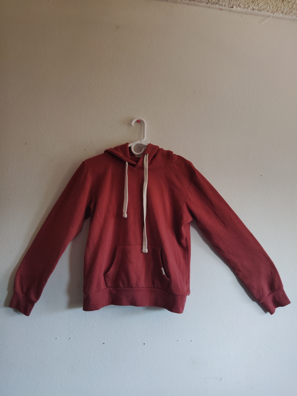 Reflex Women's Dark Red Orange Pullover Hooded Sweatshirt